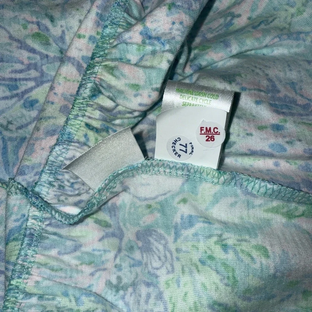 Lilly Pulitzer SMALL Blue Soleil It On Me CAMILLA SWING DRESS PomPoms V-Neck NWT - Picture 5 of 5